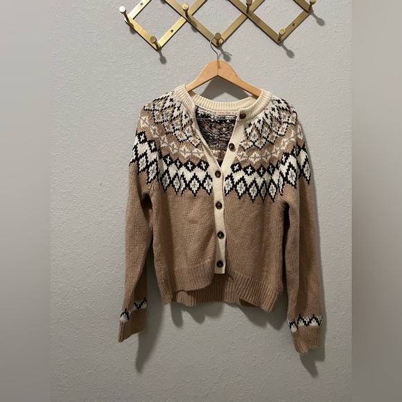 Marine Layer Fiorella Fairisle Cardigan NWOT - Picture 6 of 8